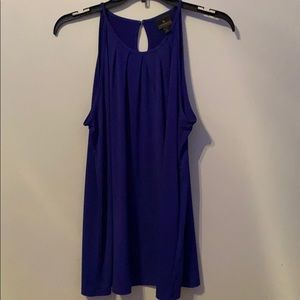 Navy blue dress up tank top
